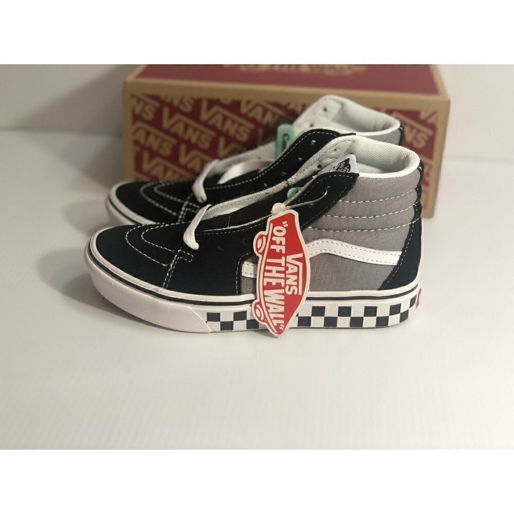 New Vans Toddler Comfycush Sk8-Hi Tape Mix lack Fr - Picture 6 of 12
